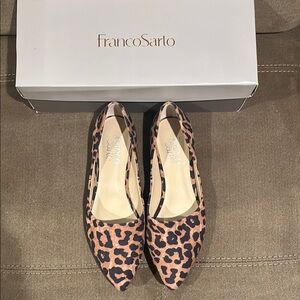 Franco Sarto Leopard Print Flats